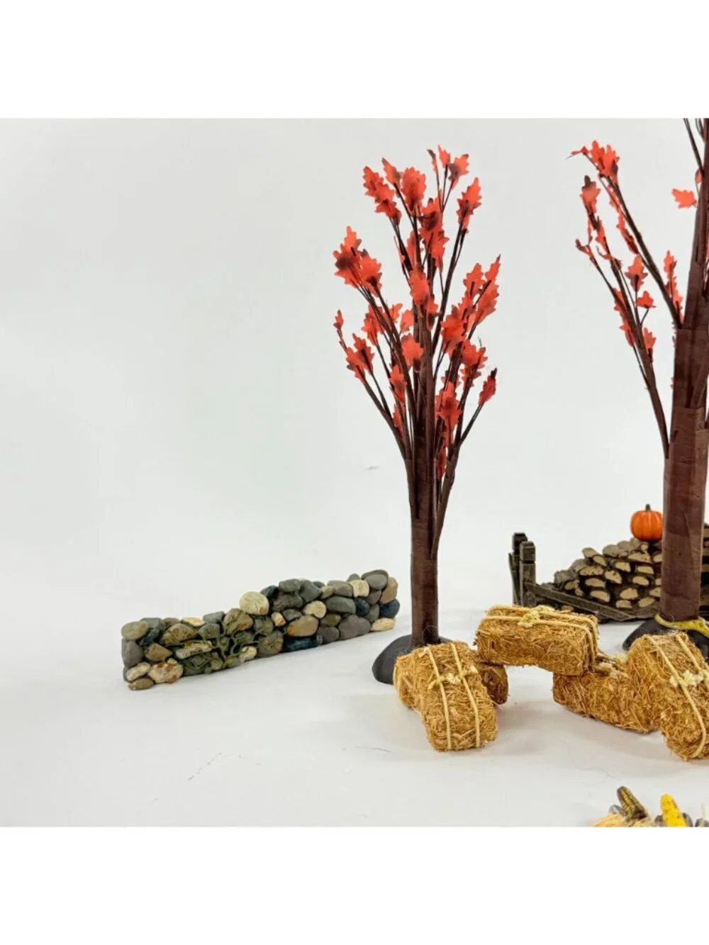 Vintage Dept 56 Autumn Landscape Village Accessories 53138 Missing 2 squirrels